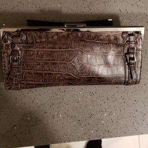 Clutch leather bag